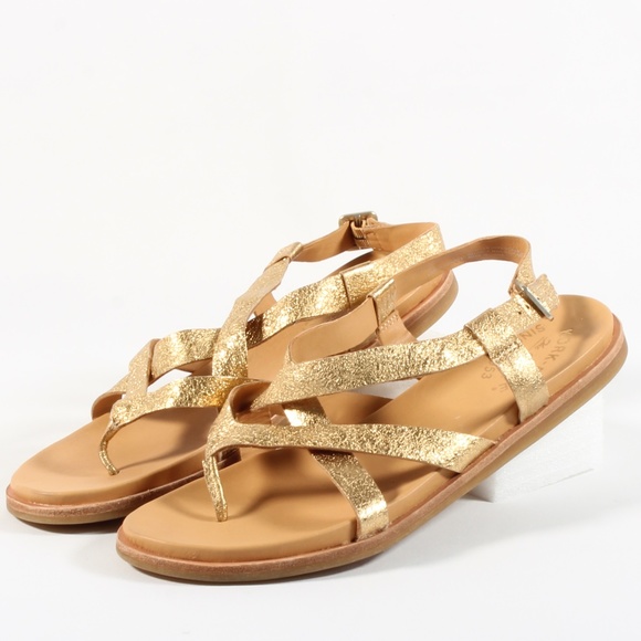 Kork-Ease Shoes - Kork-Ease Yarbrough Leather Sandals Gold Size 10